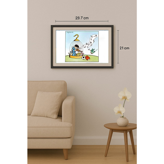 Hong Shun Hai 29x21cm Original Cartoon BOD00125