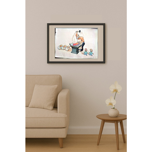 Feng Gui Bo 43x30cm Orijinal Karikatür BOD00177