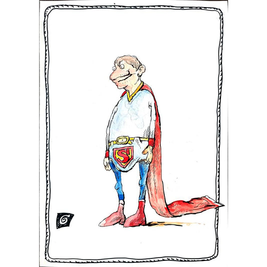 Ion Barbu 35x25cm Orijinal Karikatür BOD00245