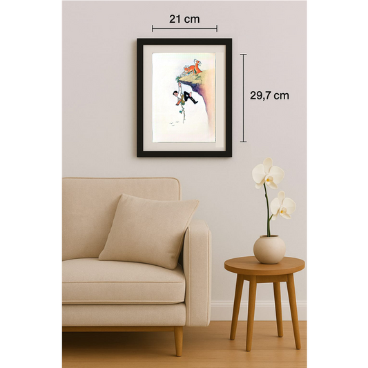 Wang Jinhai 29x21cm Orijinal Karikatür BOD00312