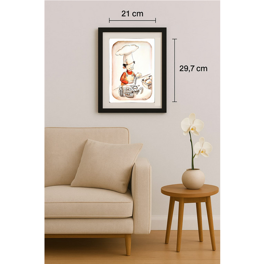 Lei Hao 29x21cm Orijinal Karikatür BOD00342