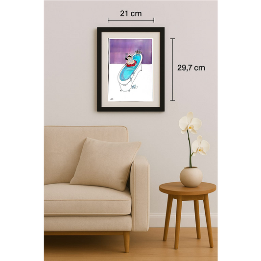 Marzeyah Rezaei 29x21cm Orijinal Karikatür BOD00379