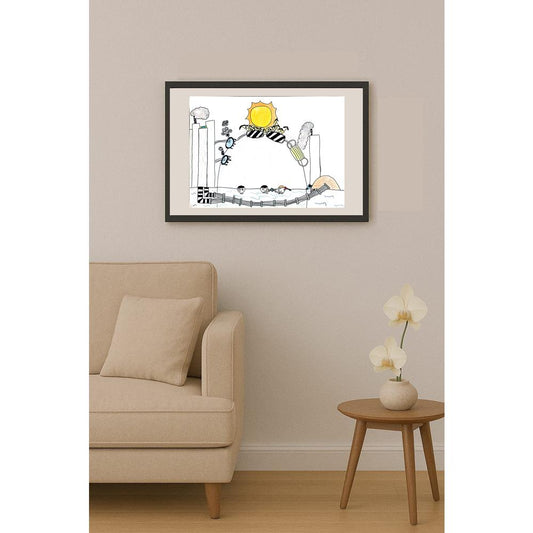 Dayson Kwan Tsz Fung 35x25cm Orijinal Karikatür BOD00993