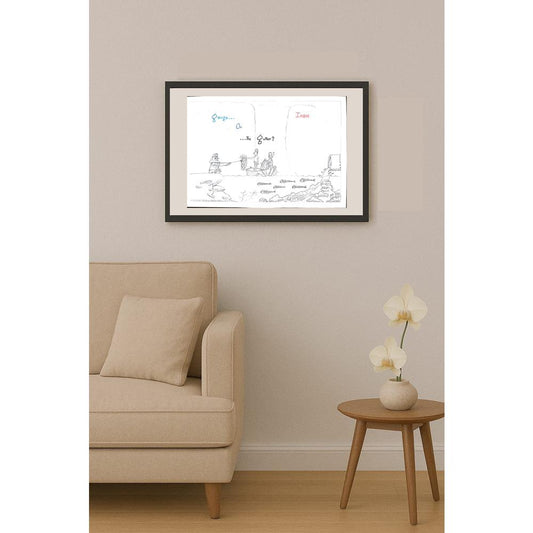 Dchelcuna 29x21cm Orijinal Karikatür BOD01064