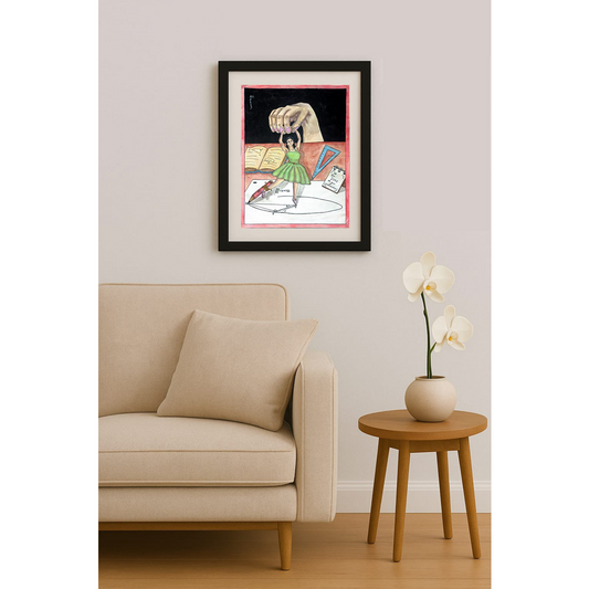 Ali Aghaeyi 43x30cm Orijinal Karikatür BOD01177