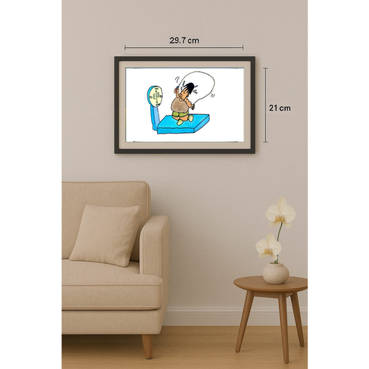 Hao Kai 29x21cm Orijinal Karikatür BOD01268
