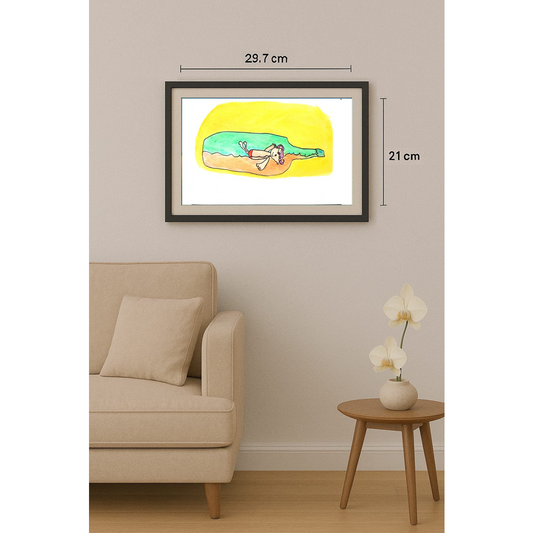 Zhao Shuai 29x21cm Orijinal Karikatür BOD01288