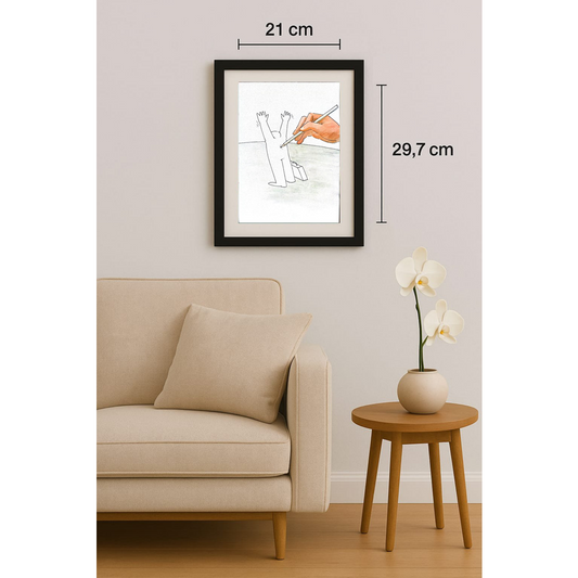 Padurean Florin Aron 29x21cm Orijinal Karikatür BOD01521