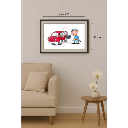 Bogdanov Victor 29x21cm Orijinal Karikatür BOD01524