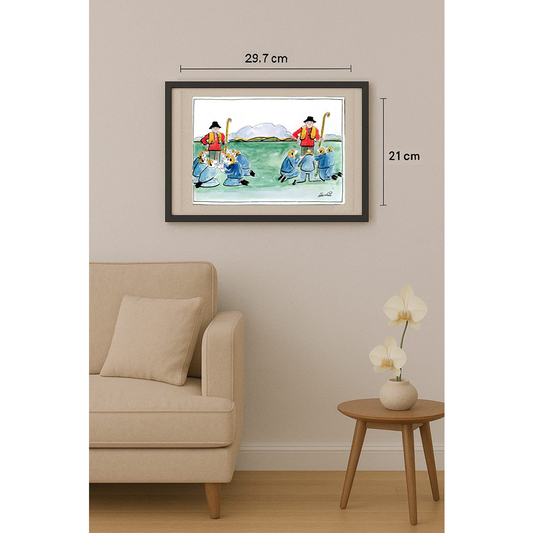 Zivanic Gostimir 29x21cm Orijinal Karikatür BOD01919