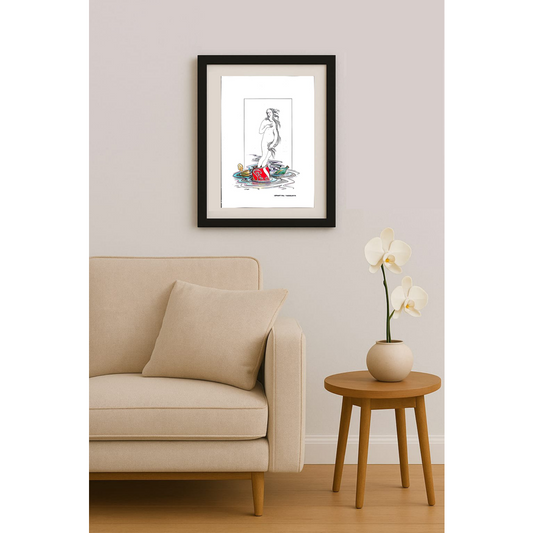 Tode Blazevski 35x25cm Orijinal Karikatür BOD02044