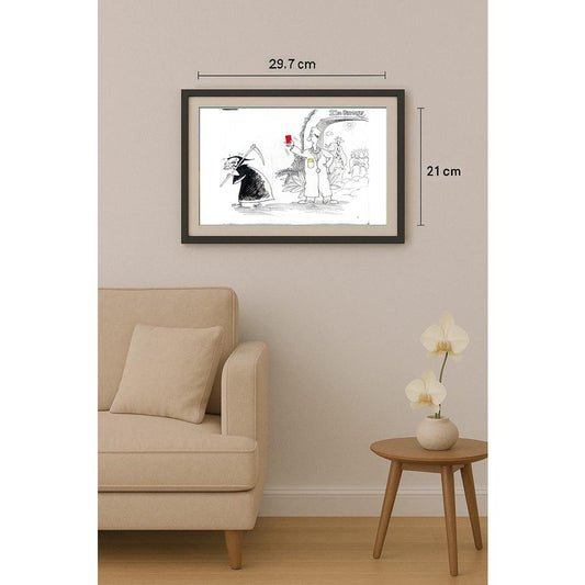 Chen Gang 29x21cm Orijinal Karikatür BOD02346