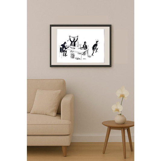 Eray Özbek 50x35cm Orijinal Karikatür BOD03502