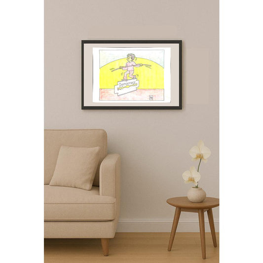 Bozidar Vucelic 29x21cm Orijinal Karikatür BOD04301