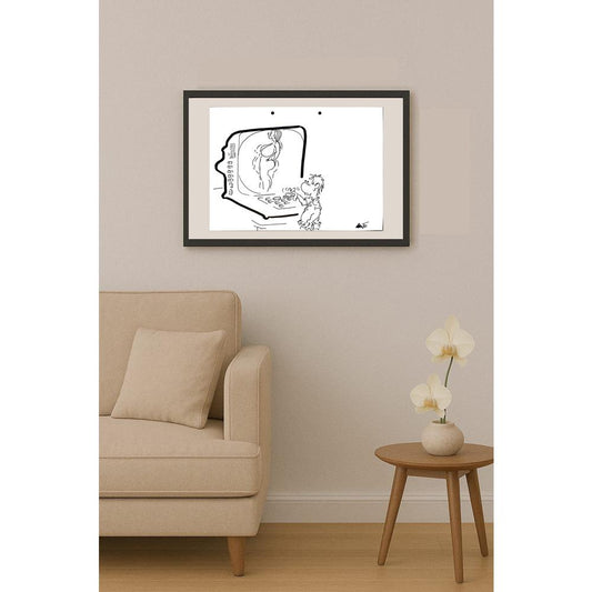 Branko Premuzic 29x21cm Orijinal Karikatür BOD05347