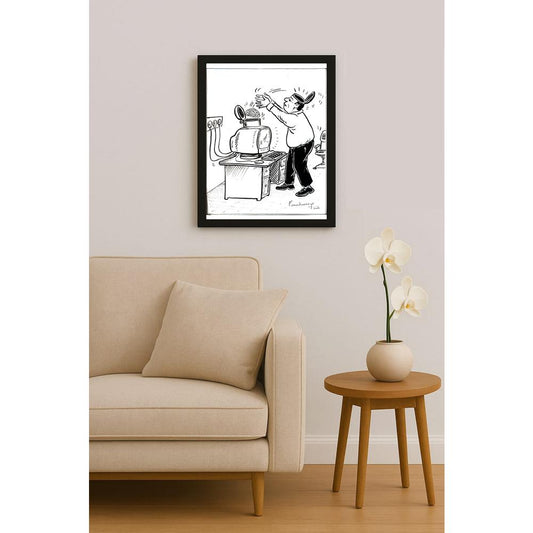 Panduranga Rau 29x21cm Orijinal Karikatür BOD05427