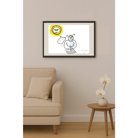 Kenzu Berk Yanar 29x21cm Orijinal Karikatür BOD07064