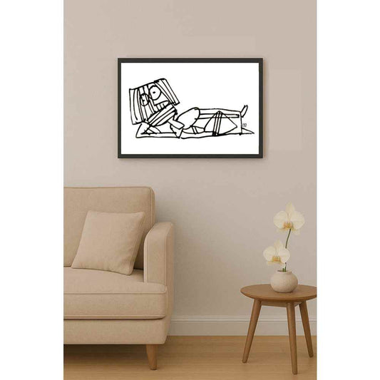 Nezih Danyal Tipler Kişiye Özel Sertifikalı Sınırlı Fine Art Karikatür Baskı NTP00087