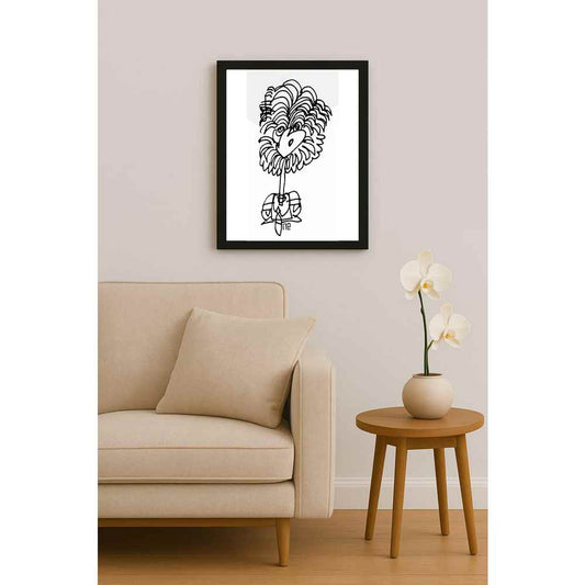 Nezih Danyal Tipler Kişiye Özel Sertifikalı Sınırlı Fine Art Karikatür Baskı NTP00195