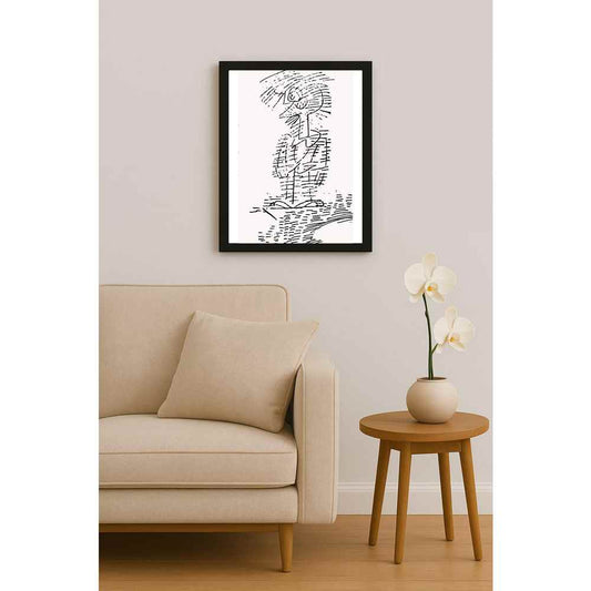 Nezih Danyal Tipler Kişiye Özel Sertifikalı Sınırlı Fine Art Karikatür Baskı NTP00275