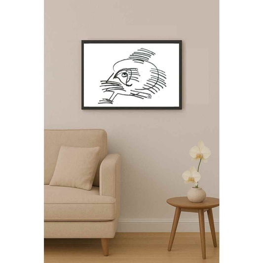 Nezih Danyal Tipler Kişiye Özel Sertifikalı Sınırlı Fine Art Karikatür Baskı NTP00312