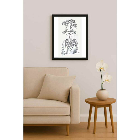 Nezih Danyal Tipler Kişiye Özel Sertifikalı Sınırlı Fine Art Karikatür Baskı NTP00496