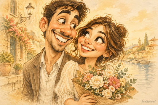 Sevgiliye Benzersiz Hediye: Karikatür Sanat Eseri