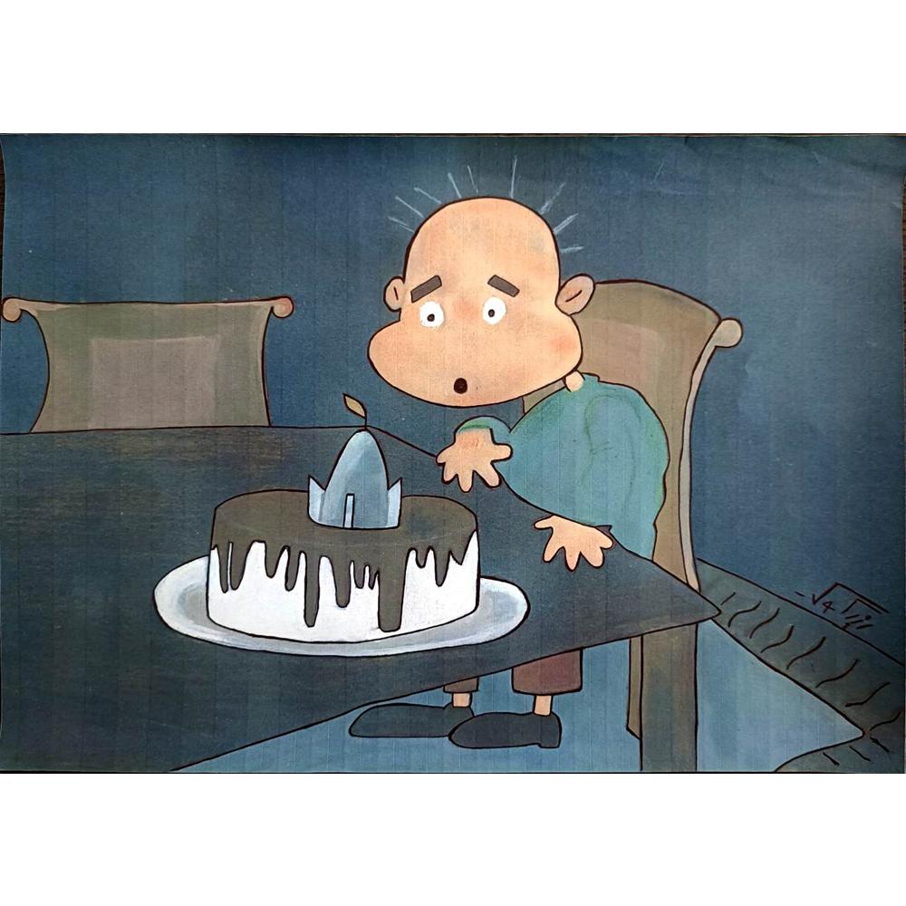 Mehrdad Samadi Zakaria 29x21cm Original Cartoon BOD00001