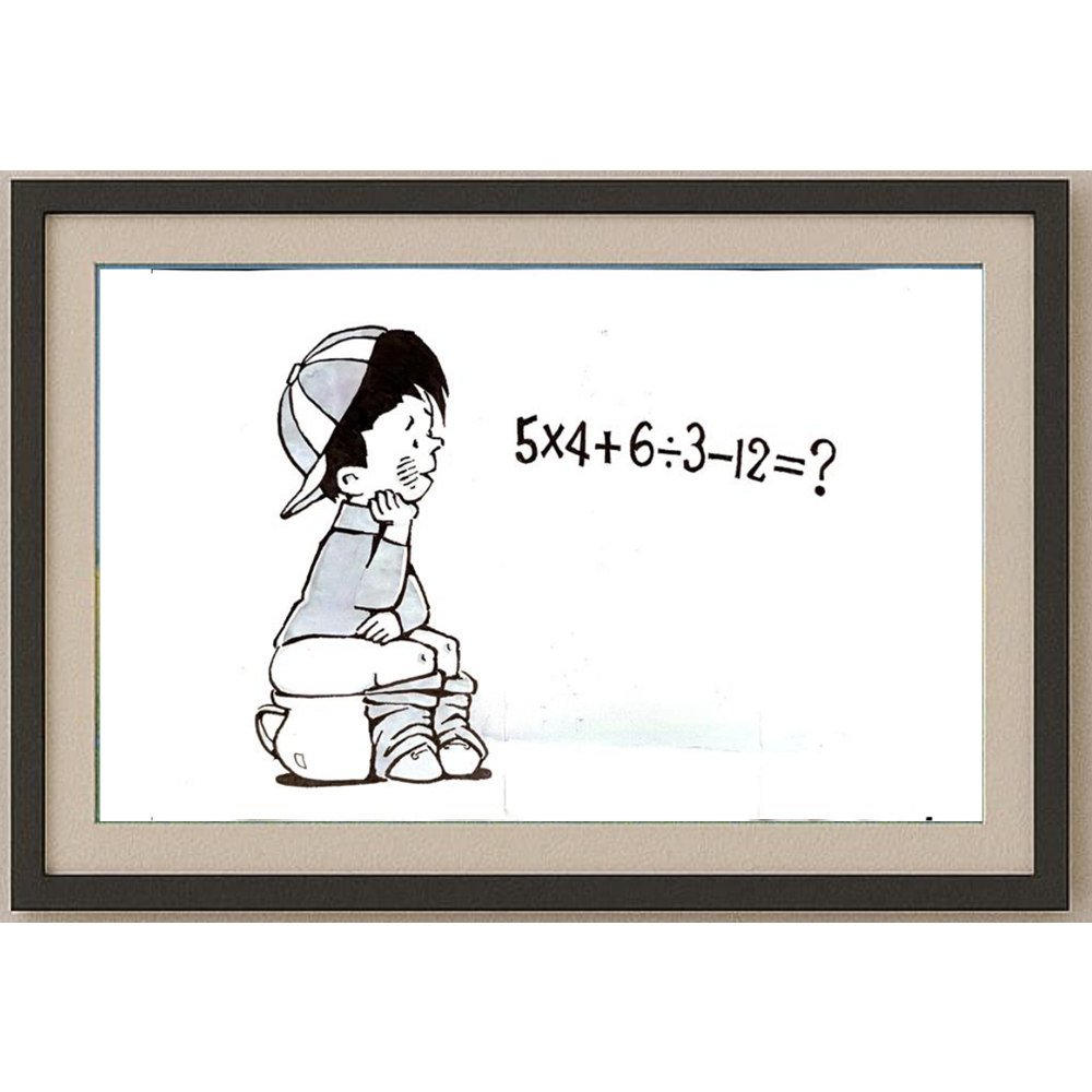 Zhu Genhua 29x21cm Orijinal Karikatür Tablo BOD00066