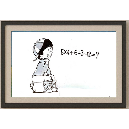 Zhu Genhua 29x21cm Orijinal Karikatür Tablo BOD00066