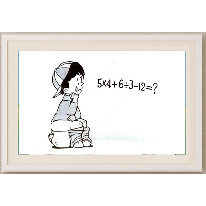 Zhu Genhua 29x21cm Orijinal Karikatür Tablo BOD00066