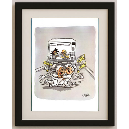 Santiago Cornejo 29x21cm Orijinal Karikatür Tablo BOD00068