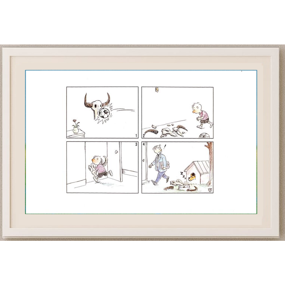 Lui Miao 29x21cm Orijinal Karikatür Tablo BOD00071
