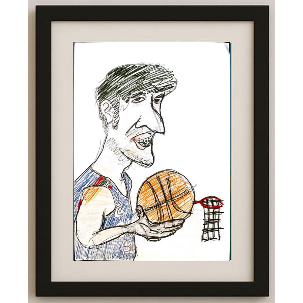 Popovic Pable 29x21cm Orijinal Karikatür Tablo BOD00081