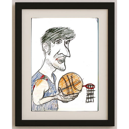 Popovic Pable 29x21cm Orijinal Karikatür Tablo BOD00081