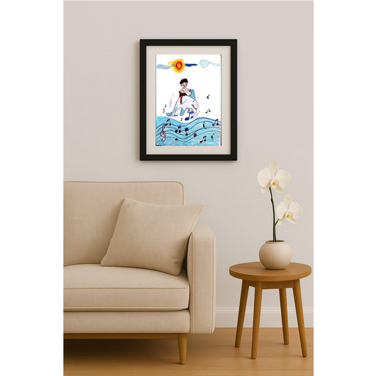 Andela Jecic 25x17cm Original Cartoon BOD00090