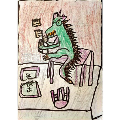 Iva Markovic 29x21cm Original Cartoon BOD00094