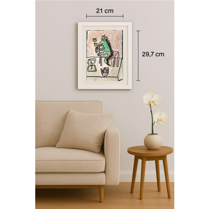 Iva Markovic 29x21cm Original Cartoon BOD00094