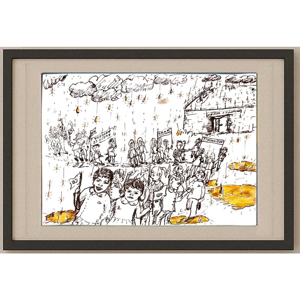Ferhat Demirbaş 29x21cm Original Cartoon BOD00105