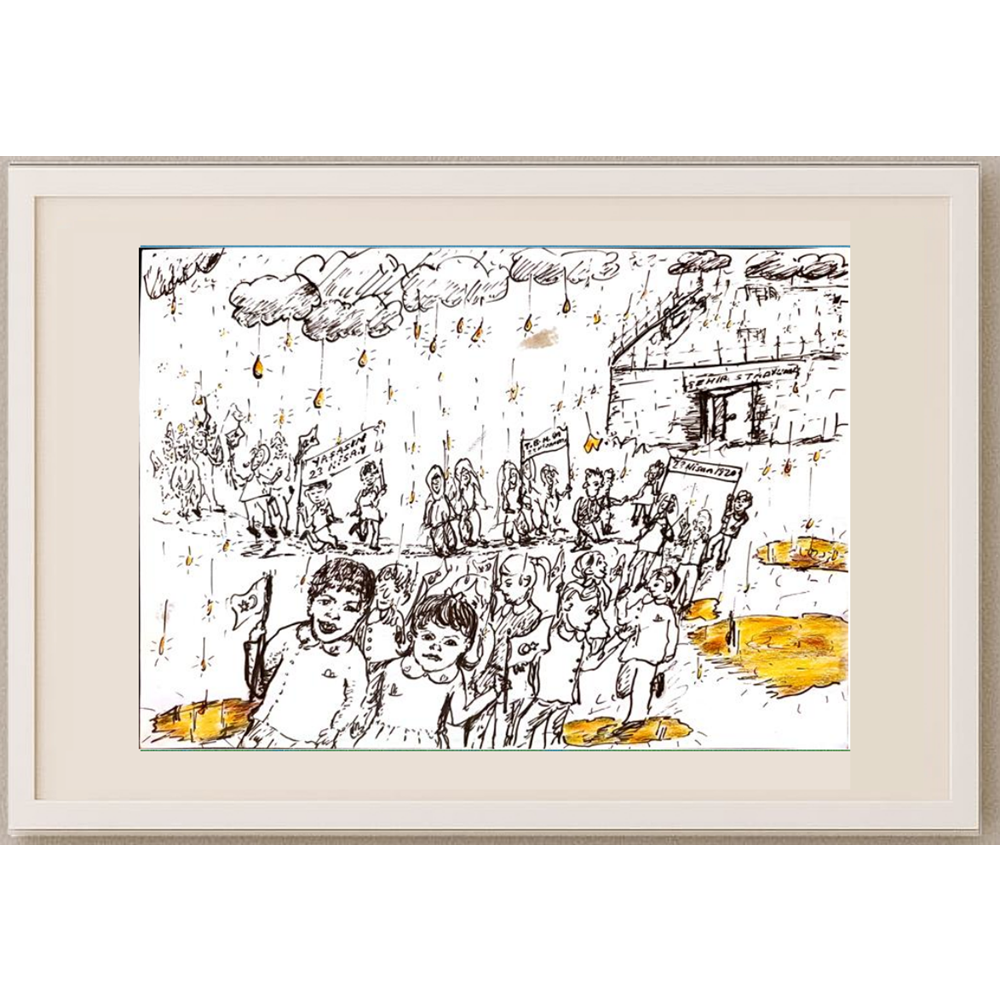 Ferhat Demirbaş 29x21cm Original Cartoon BOD00105