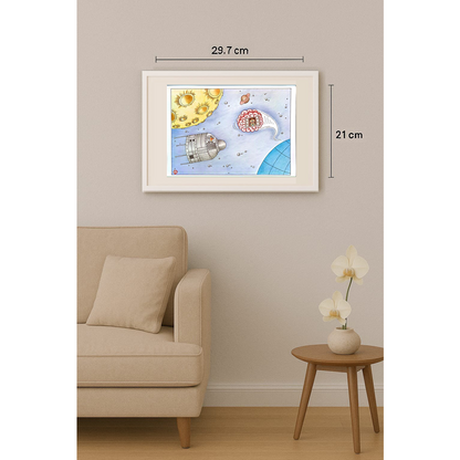 Huang Kun 29x21cm Original Cartoon BOD00112