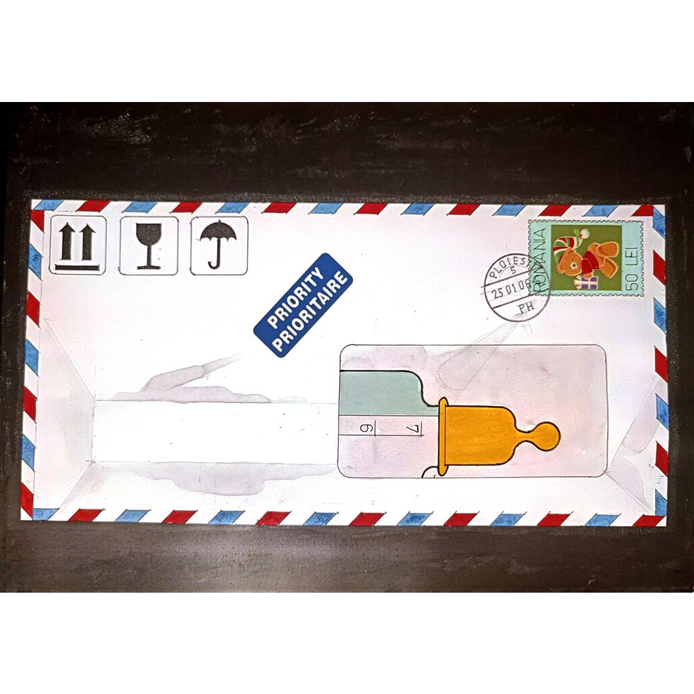 Mihai Dinulescu 29x21cm Orijinal Karikatür BOD00114