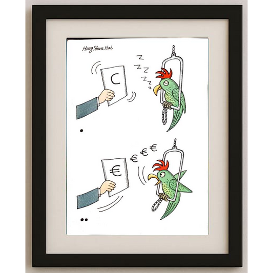 Hong Shun Hai 29x21cm Original Cartoon BOD00124