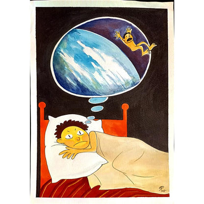 Babylon 29x21cm Original Cartoon BOD00129