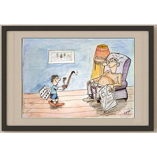 Nedeljko Deretic 29x21cm Orijinal Karikatür BOD00138