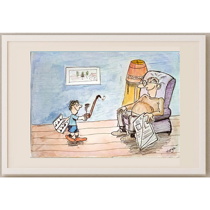 Nedeljko Deretic 29x21cm Orijinal Karikatür BOD00138