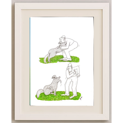 Borislav Hegedusic 29x21cm Orijinal Karikatür BOD00143