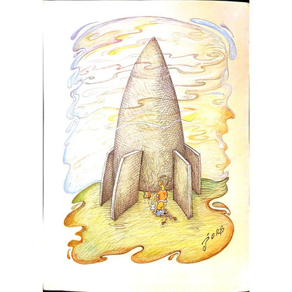 Jordan Popiliev 29x21cm Orijinal Karikatür BOD00148