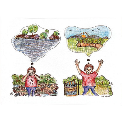 Susanto 29x21cm Orijinal Karikatür BOD00151