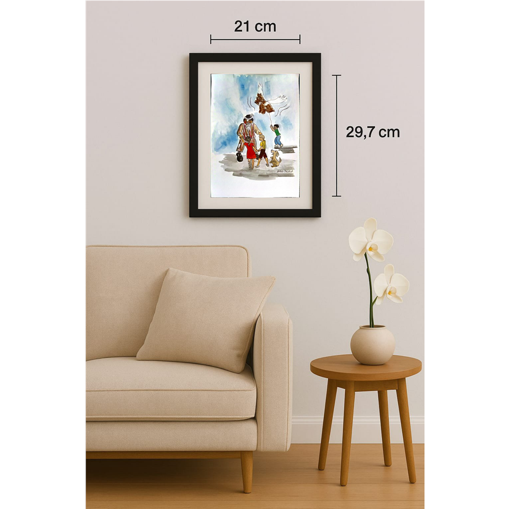 Zlatko Krstevski 29x21cm Original Cartoon BOD00156